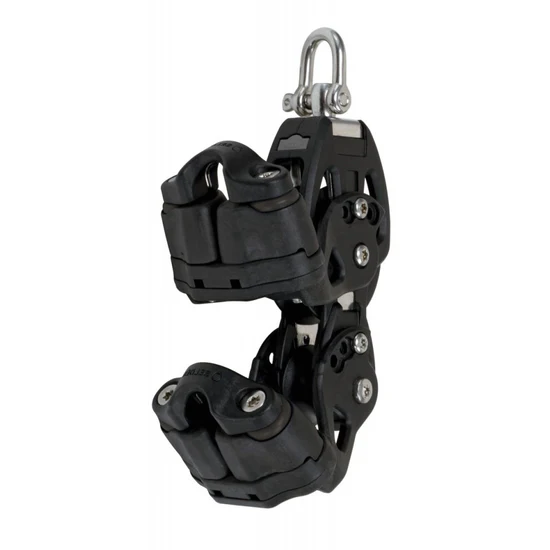 Seldén product 50 mm Plain Bearing Block - Twin-cam for endless furling line on white background