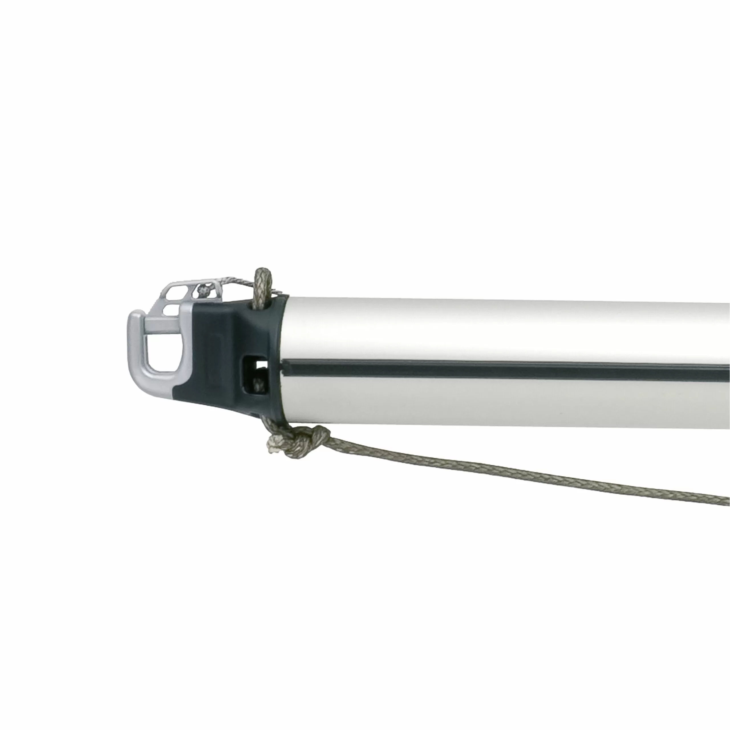 Seldénin ø72 mm alumiininen spinaakkeripuomi DIY-kitillä ja komposiittipäillä.